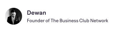 Founder of The Business Club Network